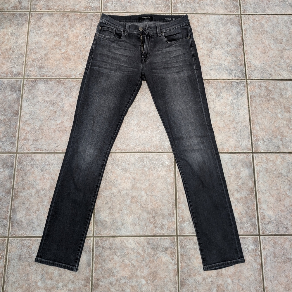 Dark grey Fidelity Denim jeans 32x33